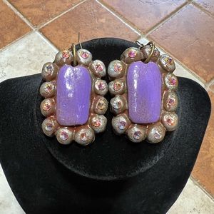 Sookie Sookie Earrings With Rhinestones